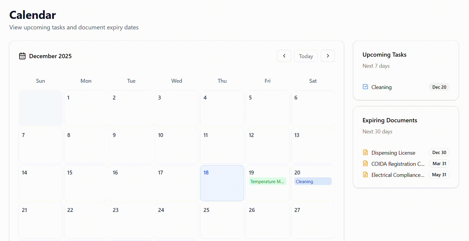 Calendar & Scheduling